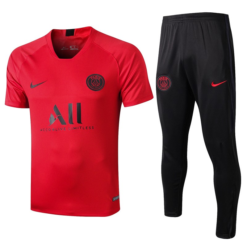 Entrenamiento Paris Saint Germain Conjunto Completo 2019-2020 Rojo Negro